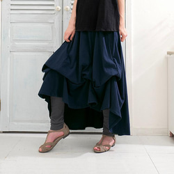 畢業季清倉大拍賣 * 四種長度可選 * 已售出超過1500件 [自由調節裙擺] 舒適款 * 青色/海軍藍 第5張的照片