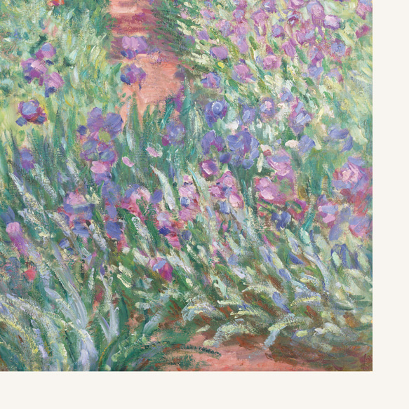ジヴェルニーの庭のアヤメ アートポスター 花 自然 植物 名画 絵画 風景画 ポスター アートパネル 特大 AP232 6枚目の画像