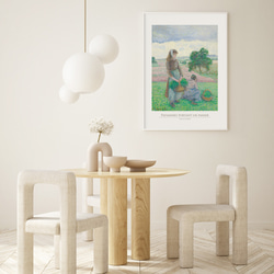 カミーユ・ピサロ 籠を運ぶ農婦 アートポスター 風景画 名画 絵画 ポスター アートパネル 特大 AP246 3枚目の画像