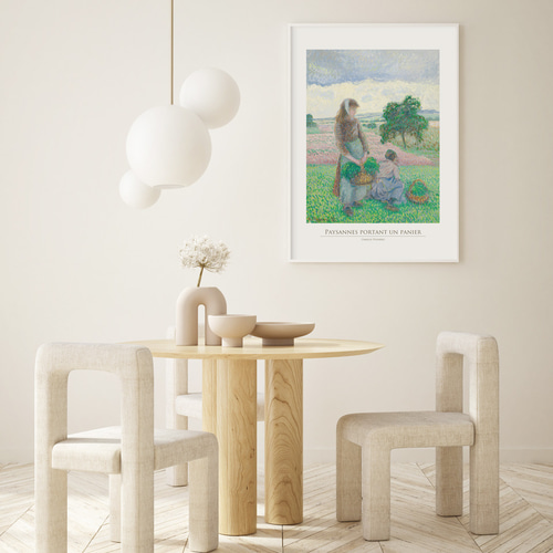 カミーユ・ピサロ 籠を運ぶ農婦 アートポスター 風景画 名画