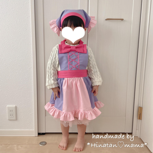 [[現品のみ]]しなこちゃん風エプロンドレス♡100〜120cm 現品のみ]]♡しなこちゃん風エプロンドレス♡STver - メルカリ