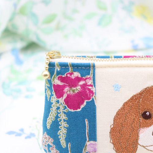 【新品タグ付き】テリア　刺繍　ポーチ フィッシュ刺繍 ポーチ M42-2707 | 服飾雑貨,ポーチ類 | | 東京