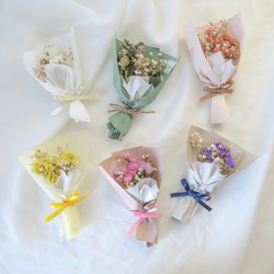 【1~3点ご注文専用】mini dryflower bouquet set（ミニドライフラワー花束） 10枚目の画像