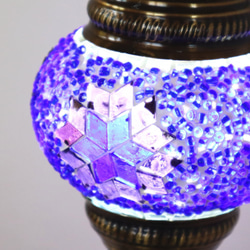 Turkish Mosaic lamp[Desk type]SMALL-Blue *Free shipping 第4張的照片