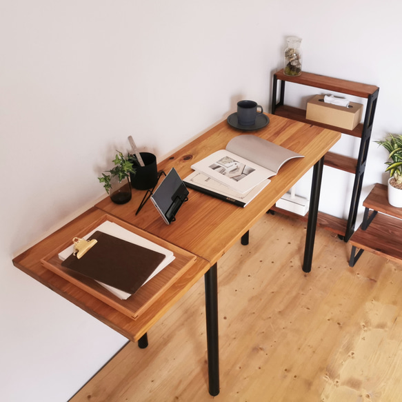展示品★マルチデスク 学習机 バタフライテーブル 伸長式テーブル 作業台 北欧風 展示品☆マルチデスク 学習机 バタフライテーブル 伸長式