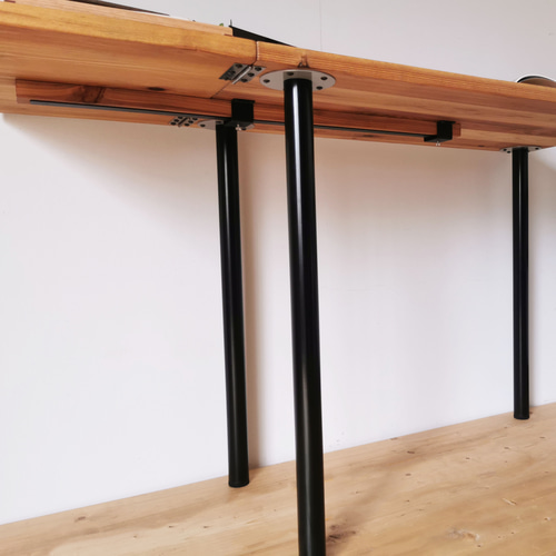 MUKU×バタフライデスク / 組立て簡単 伸縮工具不要 / 【90cm or 120cm