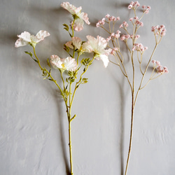 【ノウゼンカズラとピンクカスミソウ】｜アーティフィシャルフラワー 花瓶アレンジ| 春｜ギフト・インテリア雑貨 11枚目の画像