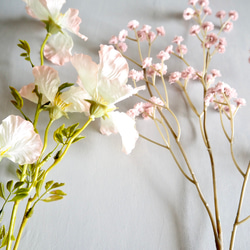 【ノウゼンカズラとピンクカスミソウ】｜アーティフィシャルフラワー 花瓶アレンジ| 春｜ギフト・インテリア雑貨 9枚目の画像