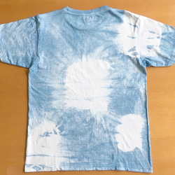 Tシャツ  Mサイズ no.1藍染 絞り 手染め　オリジナル ユニセックス カジュアル ギフト プレゼント 3枚目の画像