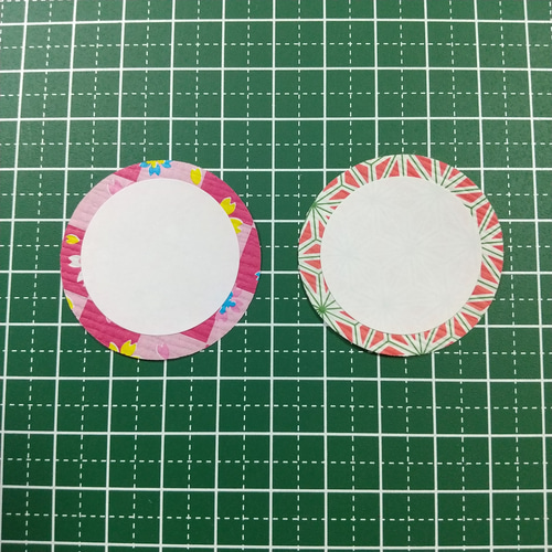 丸型コメントカード#1729 メッセージカード しぼり千代紙 メッセージ