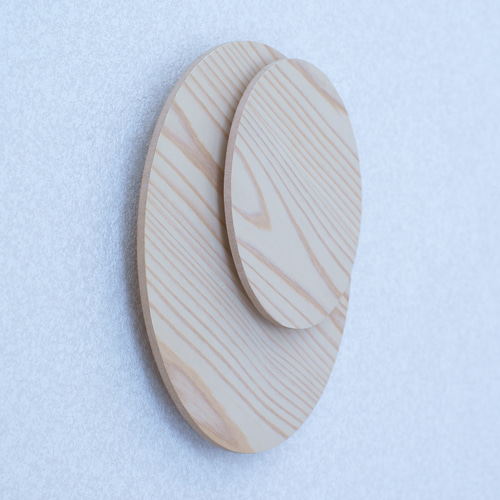 ◇新作品◇ 三日月型 間接照明 [大] 杉 天然木使用 電球色 【Creema