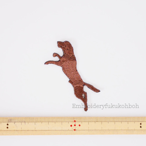 ラブ 刺繍ワッペン ラブラドールレトリバー 犬ワッペン