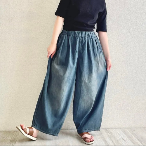 KAPITAL 魔女ブルマ インディゴデニム コットン バルーンパンツ 日本製