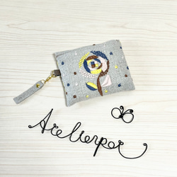 ☆ミナペルホネン☆sandrose使用の収納出来るエコバッグ☆本革使用☆持