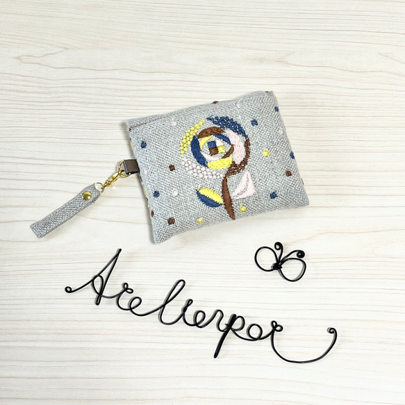 ☆ミナペルホネン☆sandrose使用の収納出来るエコバッグ☆本革使用☆持