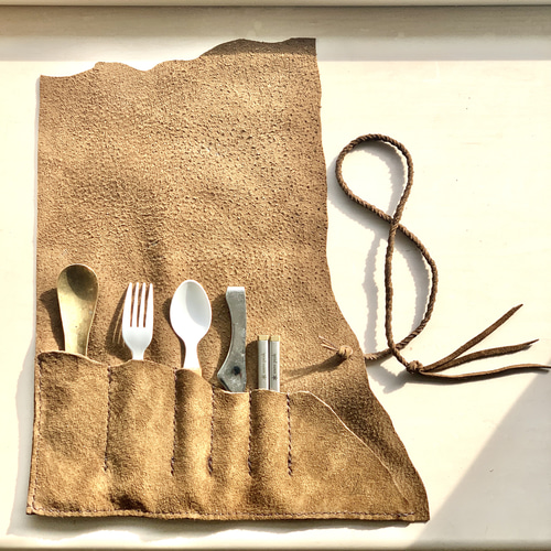 オンボロ風のレザーカトラリーケース その他キッチン小物 JISON 通販