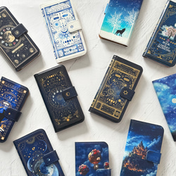 Fancy Astronomical Old Book II / Moon Phases Notebook Type iPhon 第18張的照片