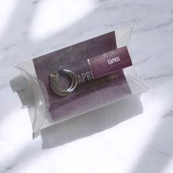 「quiet.accost」耳夾，禮盒裝，不鏽鋼三交叉耳夾，男女通用，男款 第8張的照片