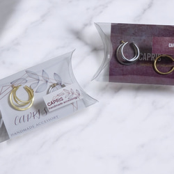 「quiet.accost」耳夾，禮盒裝，不鏽鋼三交叉耳夾，男女通用，男款 第10張的照片