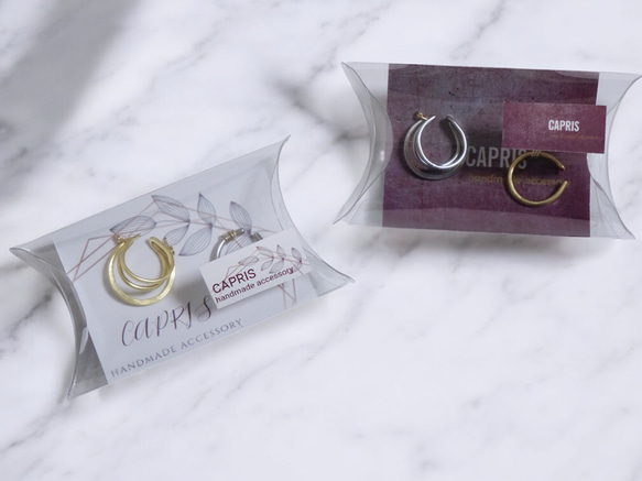 「quiet.accost」耳夾，禮盒裝，不鏽鋼三交叉耳夾，男女通用，男款 第10張的照片