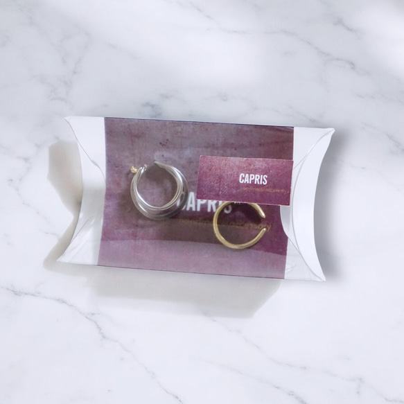 「quiet.accost」耳夾，禮盒裝，不鏽鋼三交叉耳夾，男女通用，男款 第9張的照片