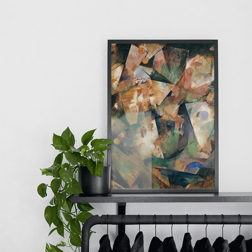 韓国 ウォールアート 2type 50×50cm アートポスター キャンバス