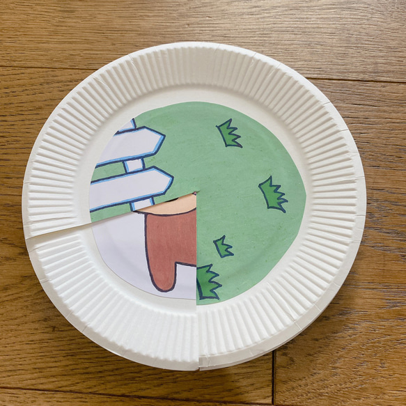 ぴんぽーん 紙皿シアター 動物 クイズ 0〜3歳向け 6枚目の画像