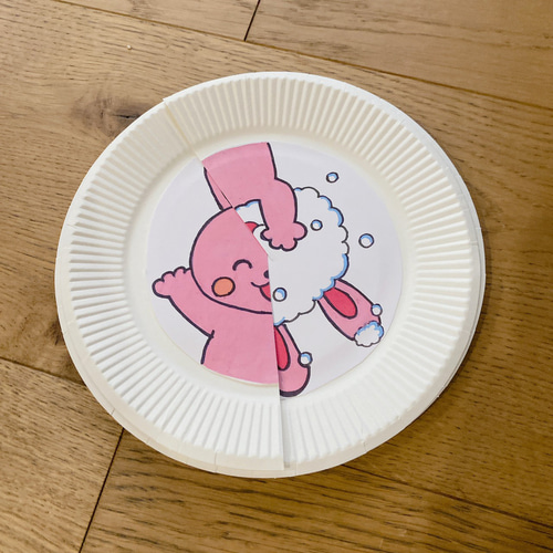 泡 いないいないばぁ 紙皿シアター 動物 クイズ ガイドつき 0〜3歳向け