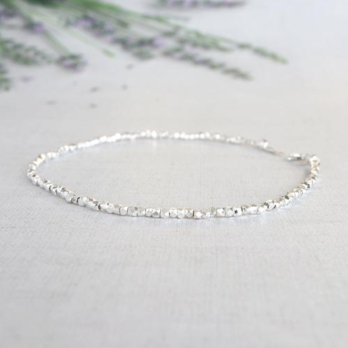 Karen Silver 1連 ブレスレット(1.5mm) *カレンシルバー