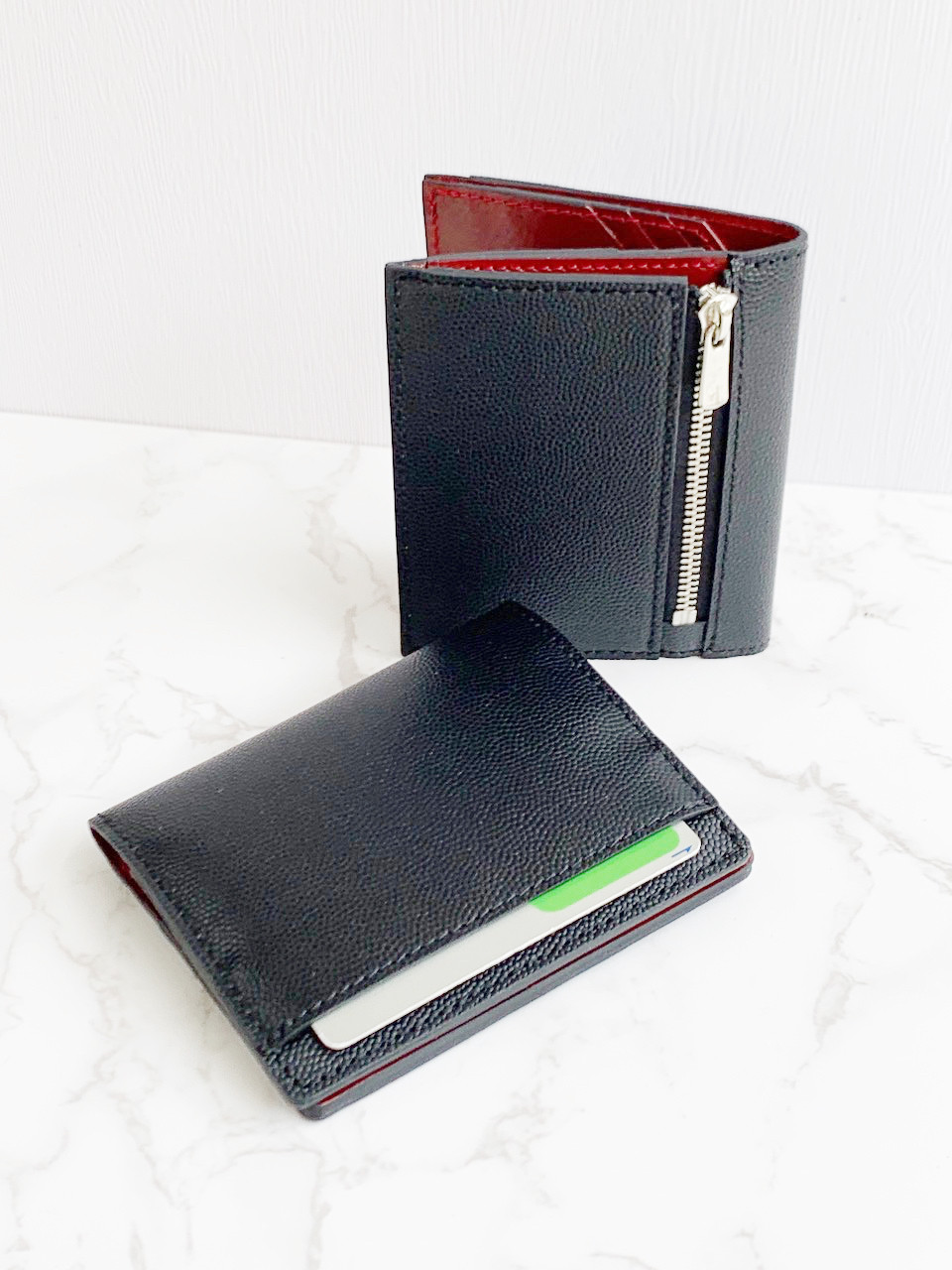 日本製　上質　イタリアンレザー　撥水　超薄型スマート　コンパクト　上質　ウォレット　カードケース　マルチ　財布