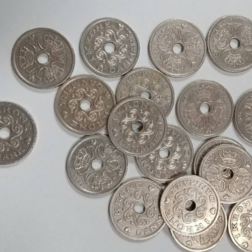 【即納】 再入荷☆デンマーククローネ硬貨☆ハートのコイン*幸せのコイン コレクション