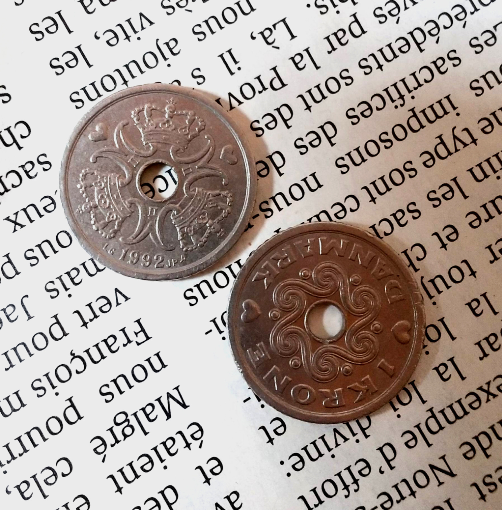 3560【デンマーク】1クローネ 硬貨 コイン 古銭 180枚セット （1