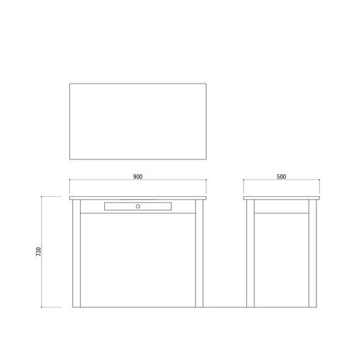 №29 特別色 ビーチ無垢材を使った勉強机 パソコンデスクにも