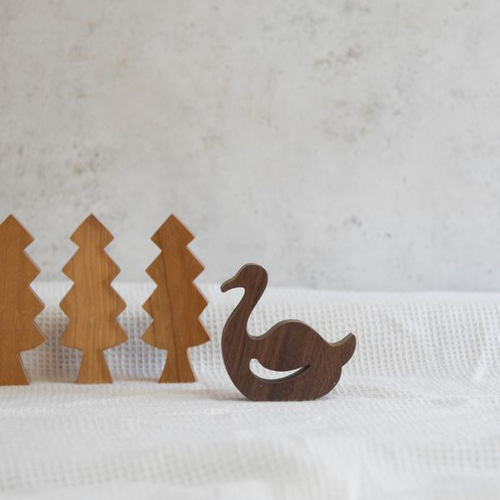 スワン オブジェ｜全2種類 北欧 白鳥 無垢 置物 マリン 夏 冬 水辺