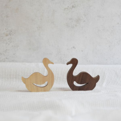 スワン オブジェ｜全2種類 北欧 白鳥 無垢 置物 マリン 夏 冬 水辺