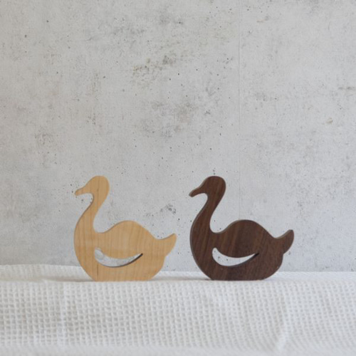 スワン オブジェ｜全2種類 北欧 白鳥 無垢 置物 マリン 夏 冬 水辺
