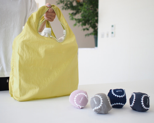 5秒でしまえるエコバッグ》畳まず簡単収納 撥水加工付き 5color