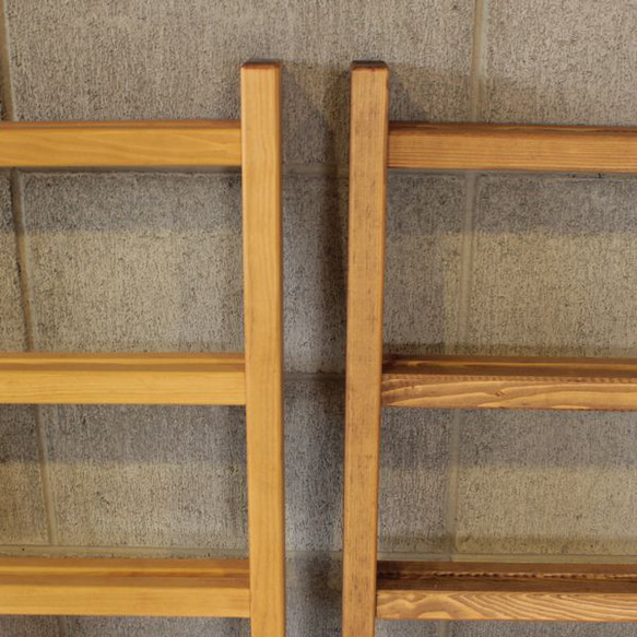 ラダー ラック 木製 はしご ２色 ディスプレイ 収納 パーテーション ハンガー 折りたたみ 家具 7枚目の画像