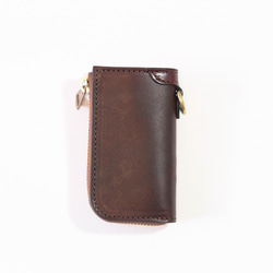 【受注生産】スマートキー収納キーケース　ヌメ革　手染め　タン・ブラウン・ブラック 9枚目の画像