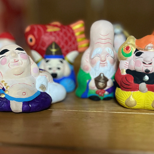 七福神 II その他置物 アート創作人形とオカリナ工房 悠 通販