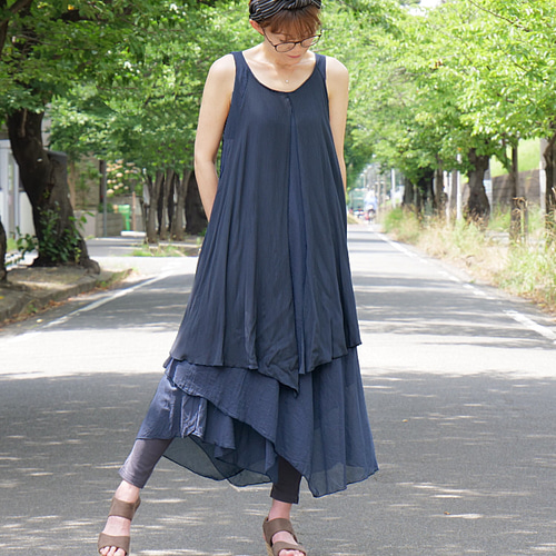 5/2再販＊着丈2展開＊夏の大人キレイ+カジュアル＊楊柳生地×コットン  