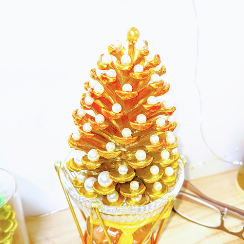 Ks027 大王松 松ぼっくりツリー オーナメント (トロピカル カラー