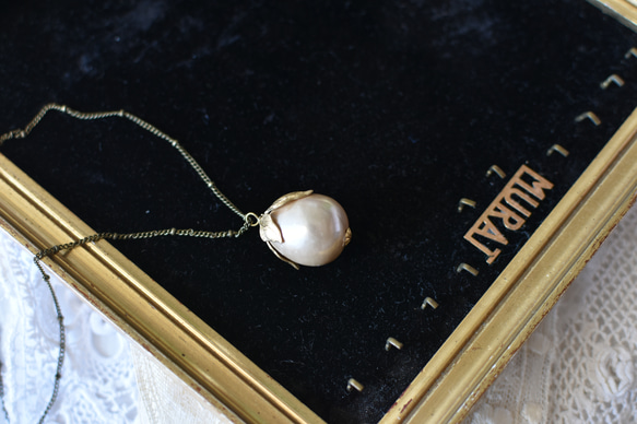 棉花項鍊（法國古董巴洛克棉珍珠） 第6張的照片