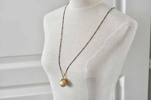 棉花項鍊（法國古董巴洛克棉珍珠） 第7張的照片