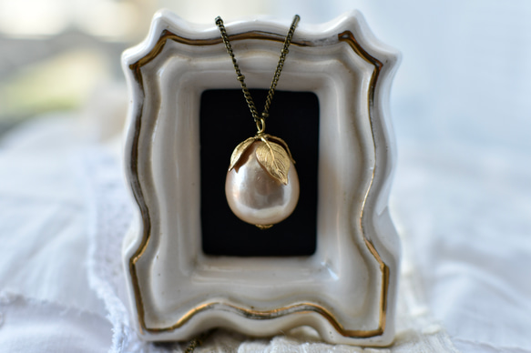 棉花項鍊（法國古董巴洛克棉珍珠） 第1張的照片