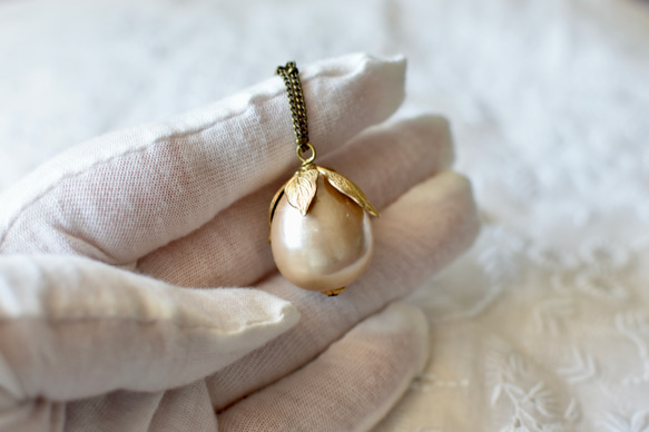 棉花項鍊（法國古董巴洛克棉珍珠） 第5張的照片