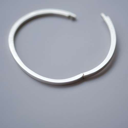 幅3mm ミニマル シンプル バングル シルバー925 バングル・リスト