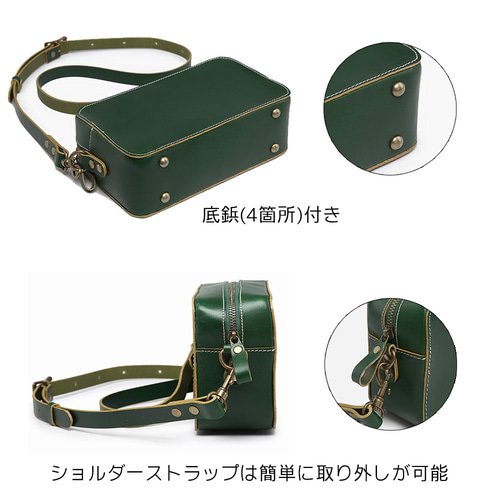 稀少【ビゴター】レザー 本革 スクエア スィン ミニ ショルダーバッグ オリーブ 稀少【ビゴター】レザー 本革 スクエア スィン ミニ ショルダーバッグ