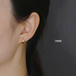 925 銀垂墜耳環，適合日常佩戴，5 種尺寸，2 種顏色，閃亮 第6張的照片