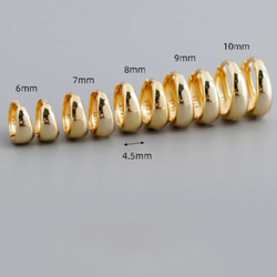 925 銀垂墜耳環，適合日常佩戴，5 種尺寸，2 種顏色，閃亮 第3張的照片